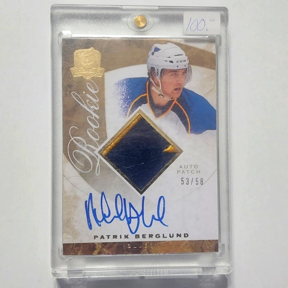 Patrik Berglund Rookie Card Gold UD THE CUP Hockey 2008/09 Blue 53/58 - Picture 1 of 2
